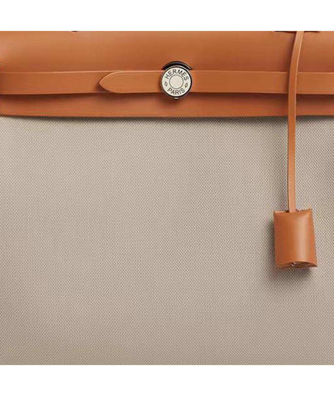 HERMES Коричневая сумка с короткими ручками, фото 5
