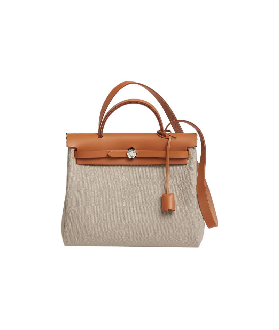 HERMES Коричневая сумка с короткими ручками, фото 6