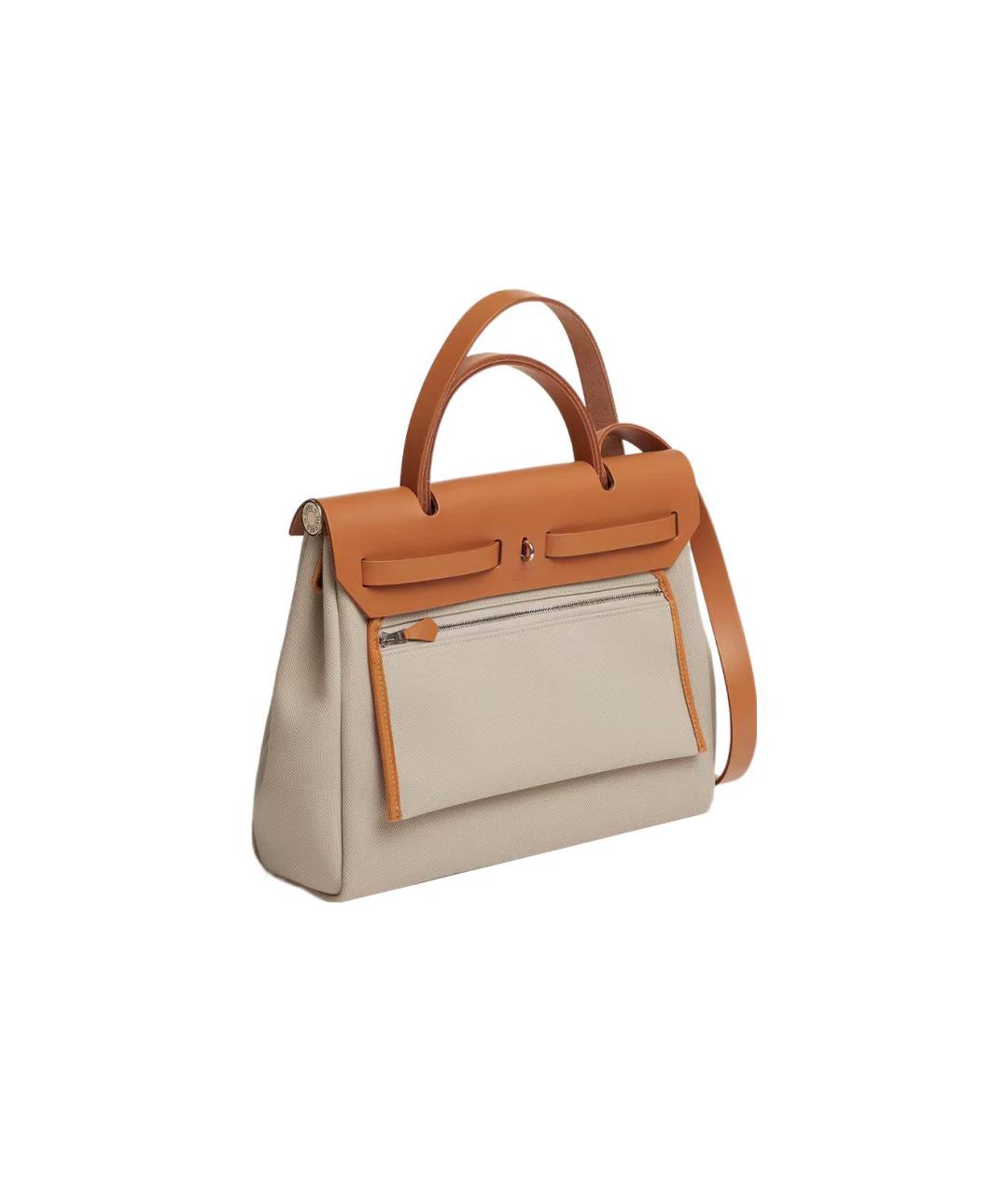 HERMES Коричневая сумка с короткими ручками, фото 3