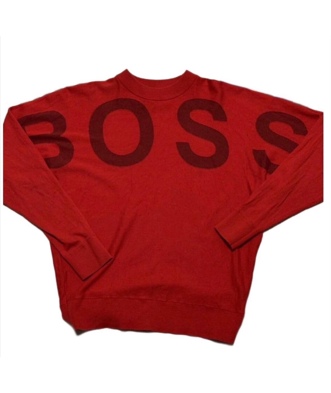 HUGO BOSS Красный полиэстеровый джемпер / свитер, фото 5