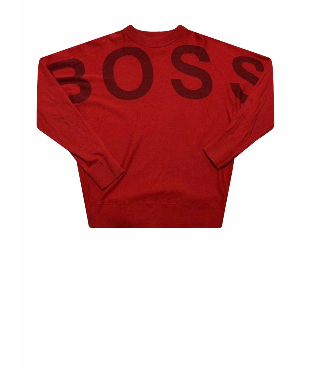 HUGO BOSS Красный полиэстеровый джемпер / свитер, фото 1