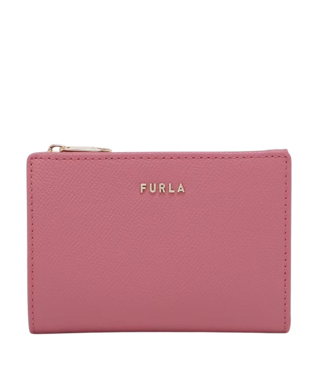 FURLA Розовый кожаный кошелек, фото 1