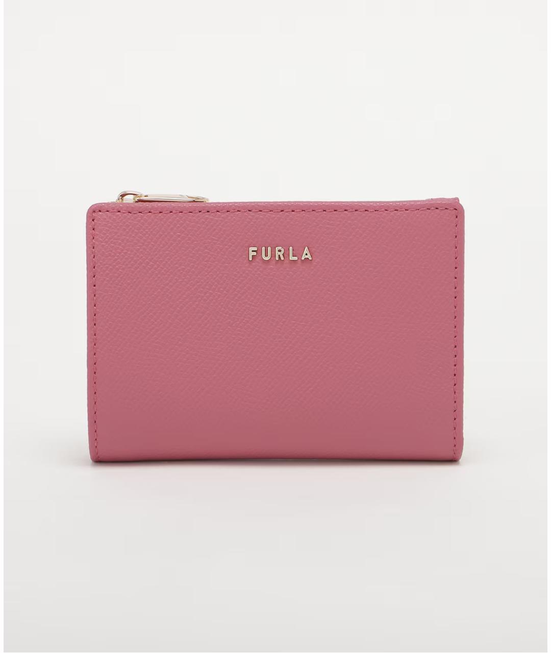 FURLA Розовый кожаный кошелек, фото 8