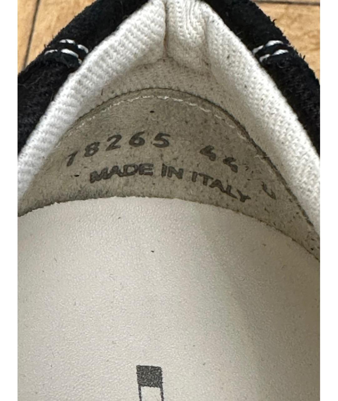 RICK OWENS Черные низкие кроссовки / кеды, фото 7