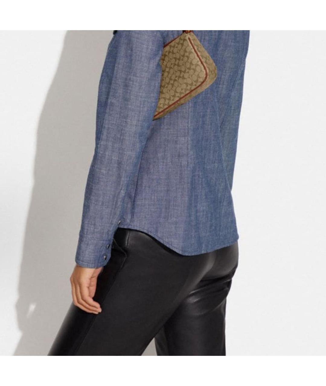 COACH Коричневая сумка через плечо, фото 4