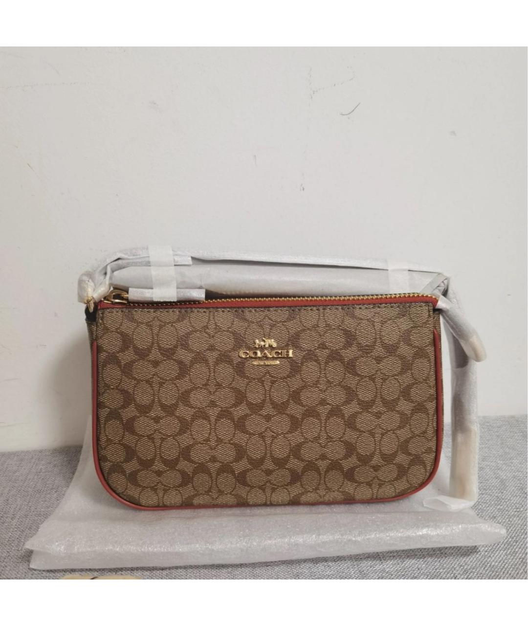 COACH Коричневая сумка через плечо, фото 7