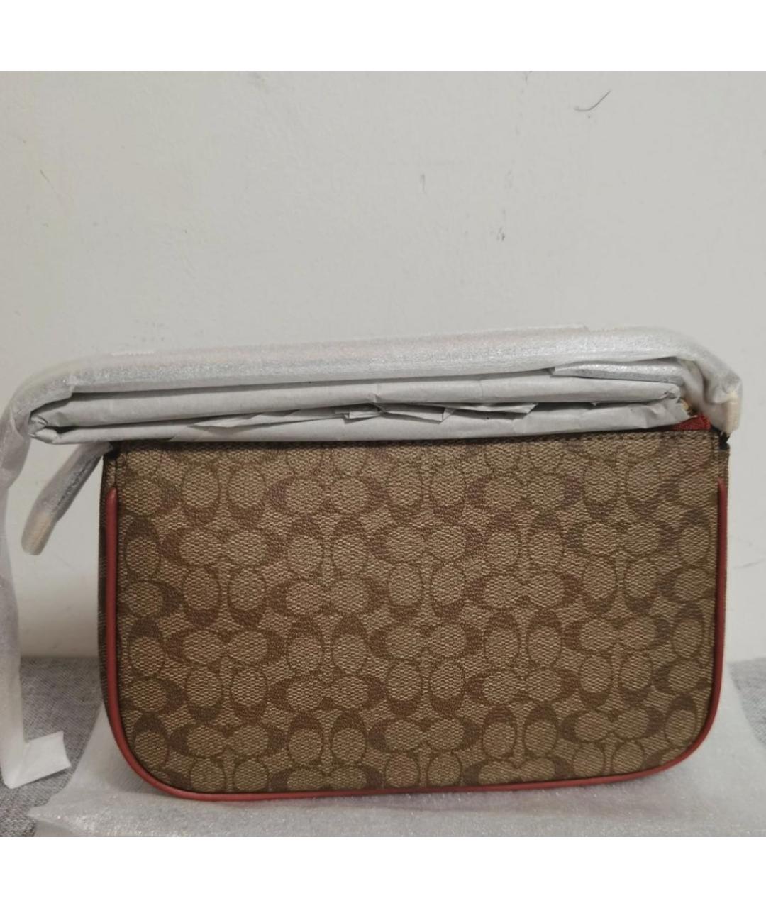 COACH Коричневая сумка через плечо, фото 8
