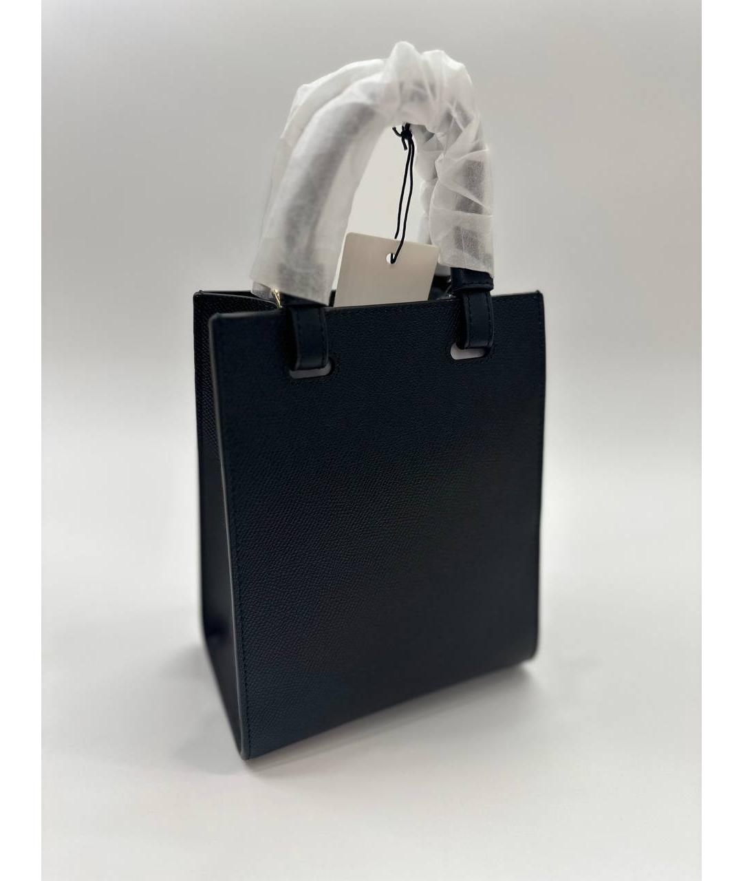 FURLA Черная кожаная сумка с короткими ручками, фото 5