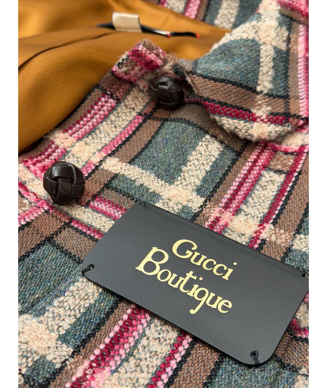 GUCCI Зеленые шерстяное пальто, фото 8