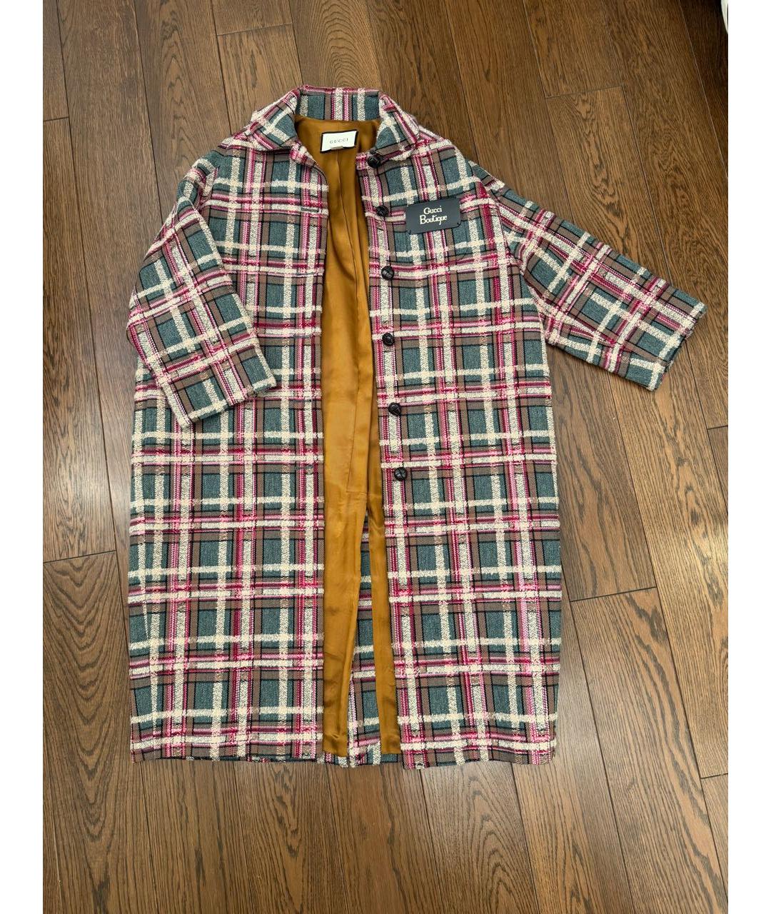 GUCCI Зеленые шерстяное пальто, фото 9