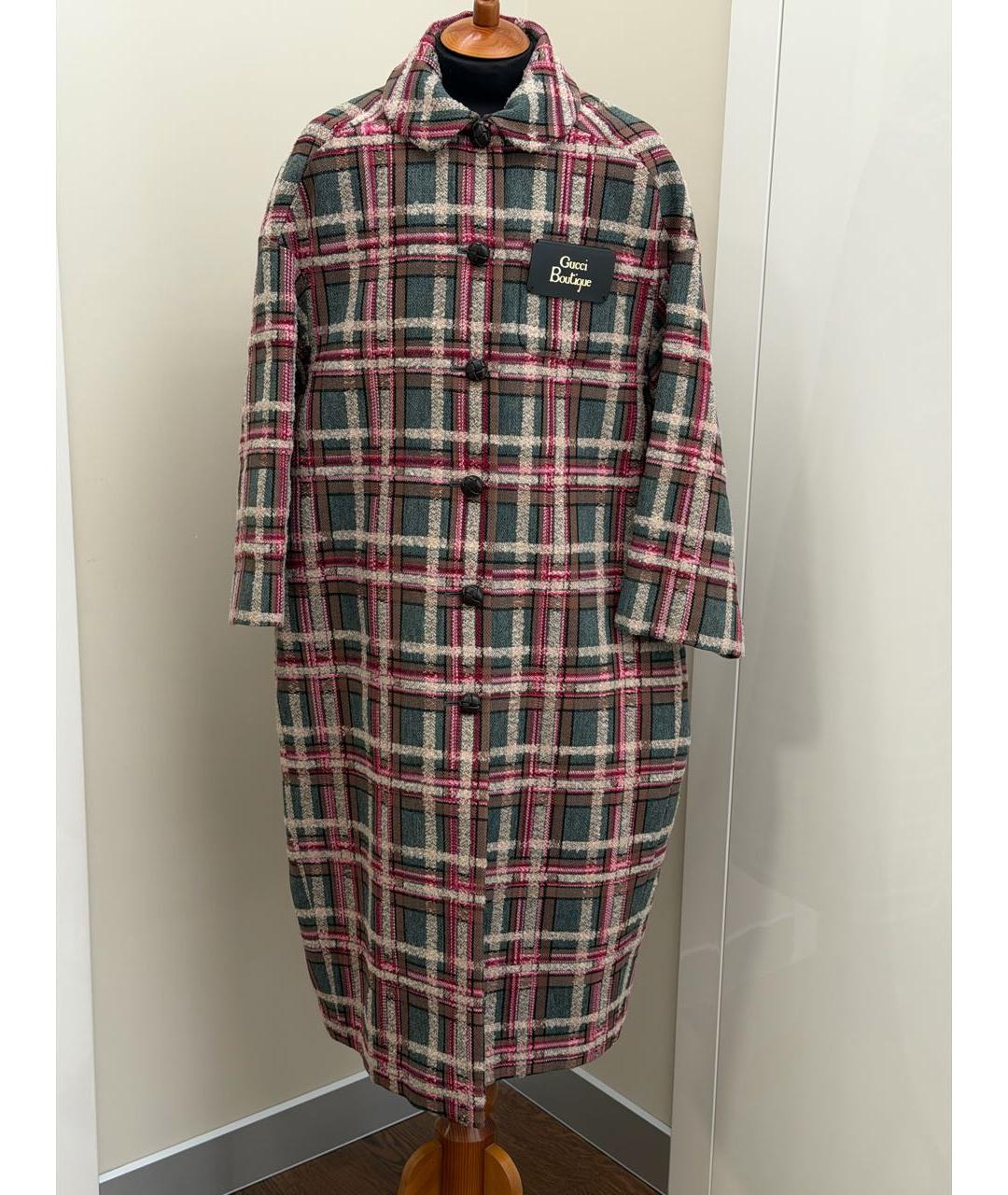 GUCCI Зеленые шерстяное пальто, фото 5