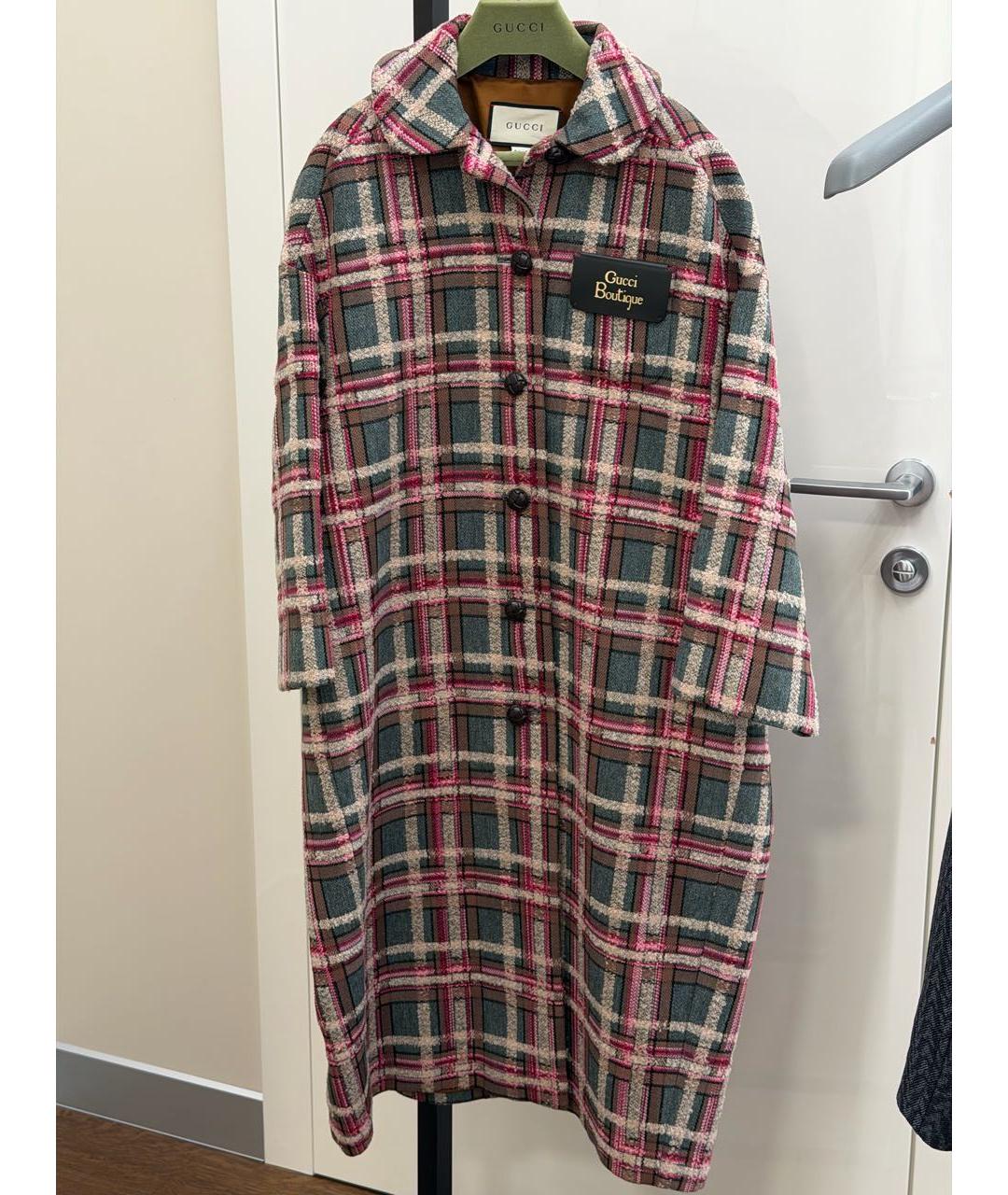 GUCCI Зеленые шерстяное пальто, фото 6