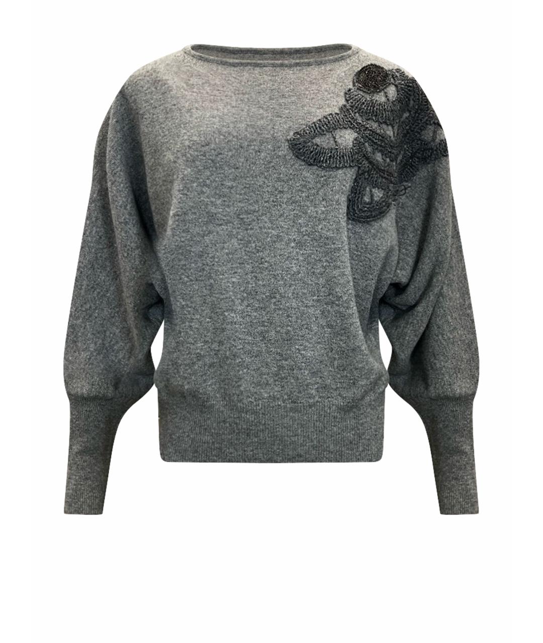 FABIANA FILIPPI Серый кашемировый джемпер / свитер, фото 1