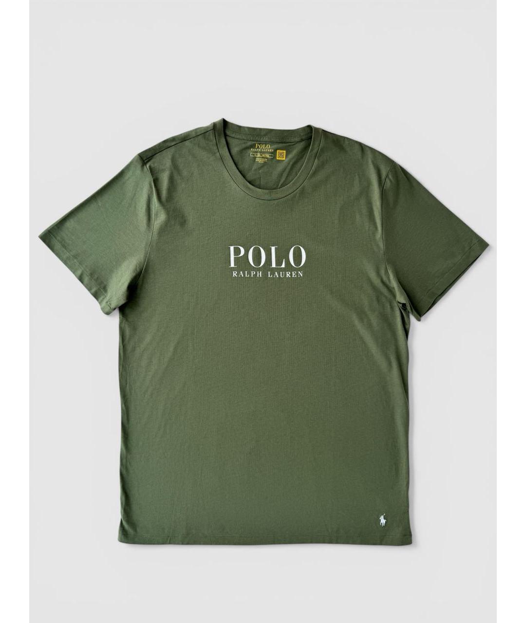 POLO RALPH LAUREN Зеленая хлопковая футболка, фото 7