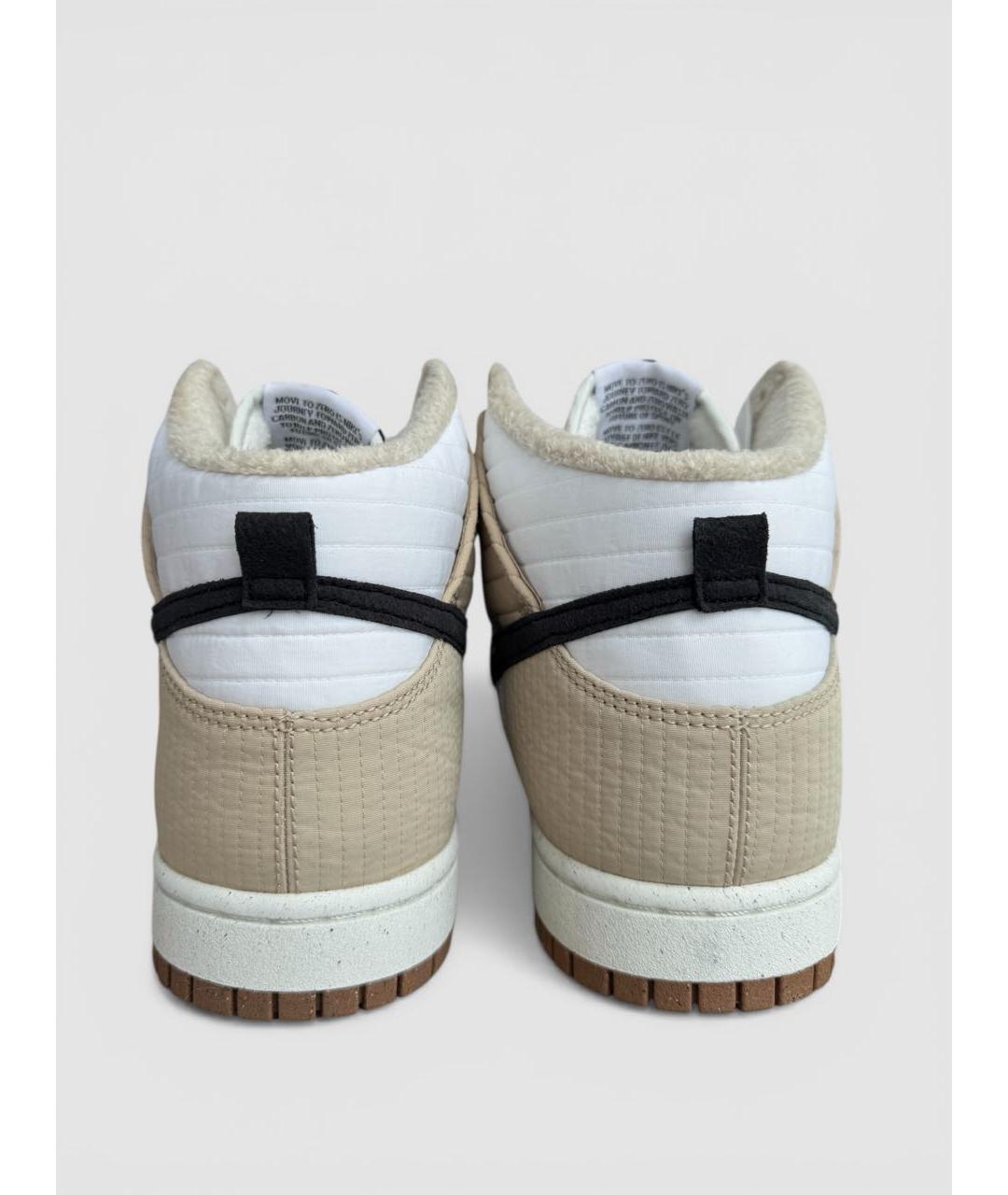 NIKE Бежевые высокие кроссовки / кеды, фото 4