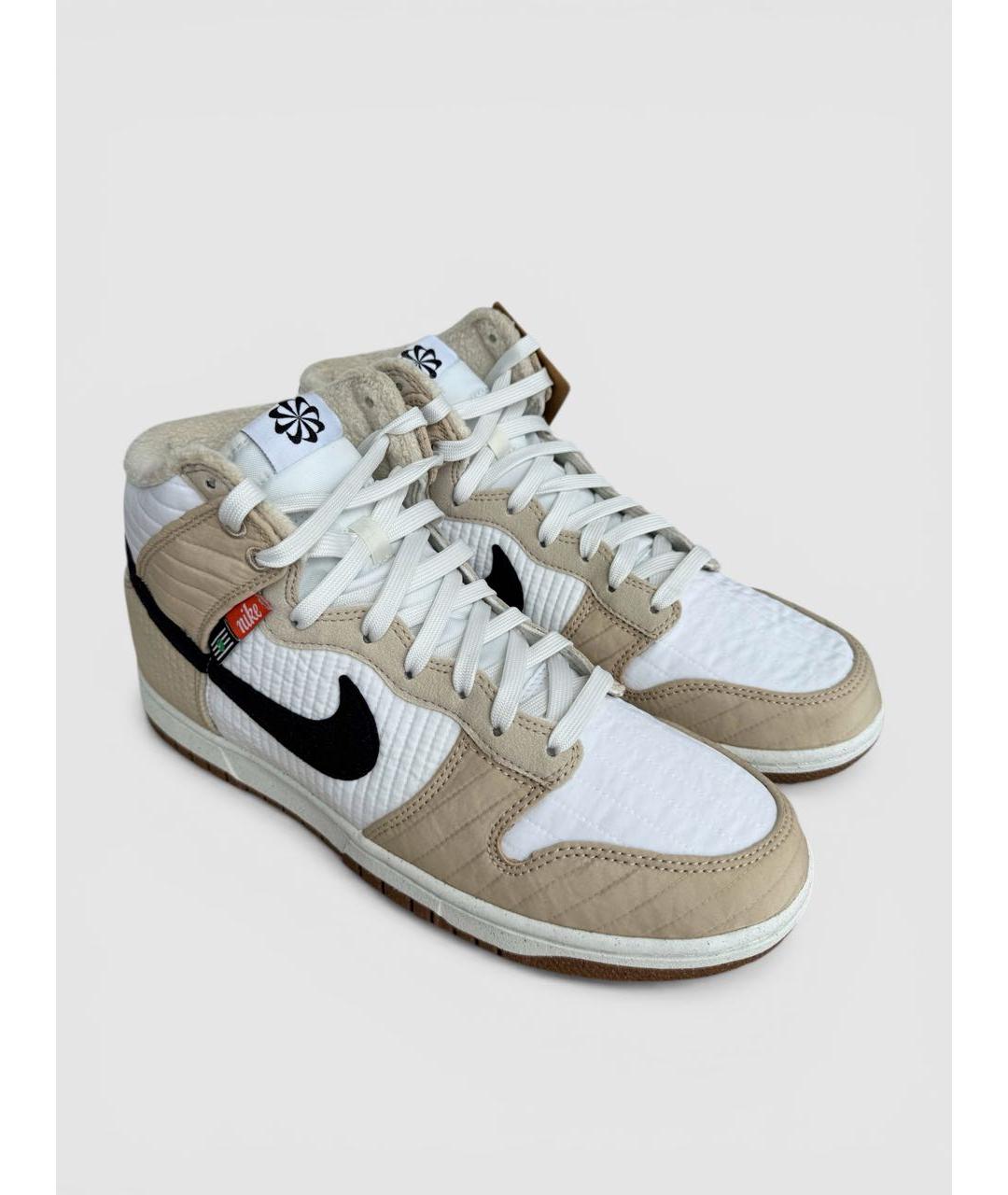 NIKE Бежевые высокие кроссовки / кеды, фото 2