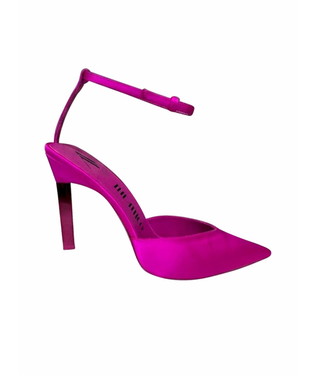 THE ATTICO Фуксия текстильные туфли, фото 1