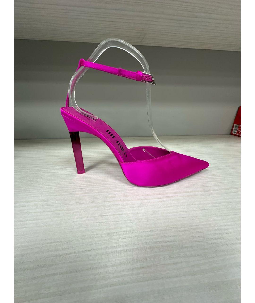 THE ATTICO Фуксия текстильные туфли, фото 6