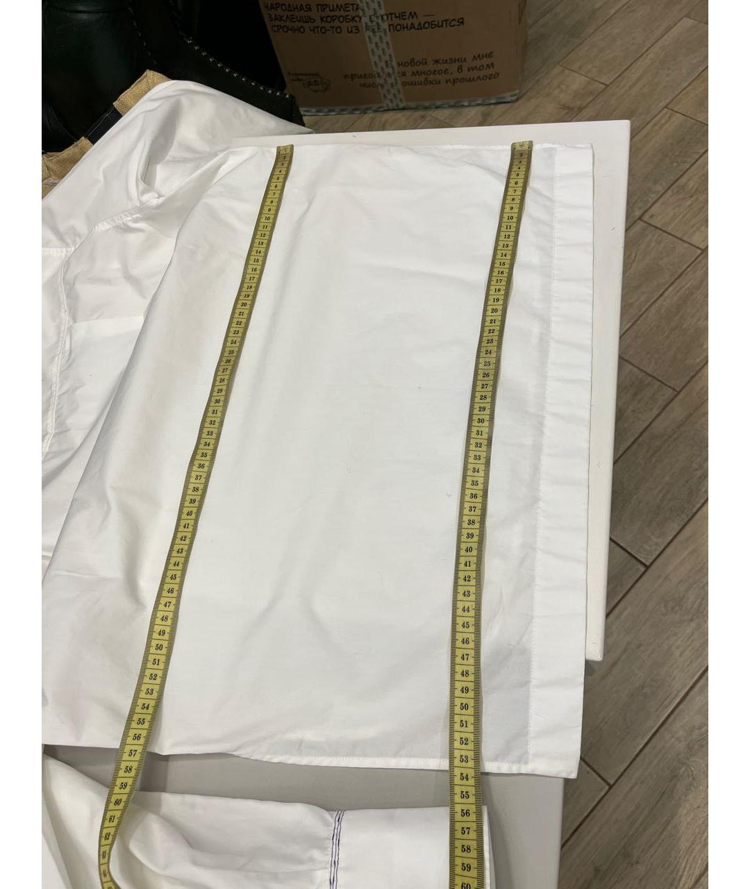 SPORTMAX Белая хлопковая блузы, фото 2