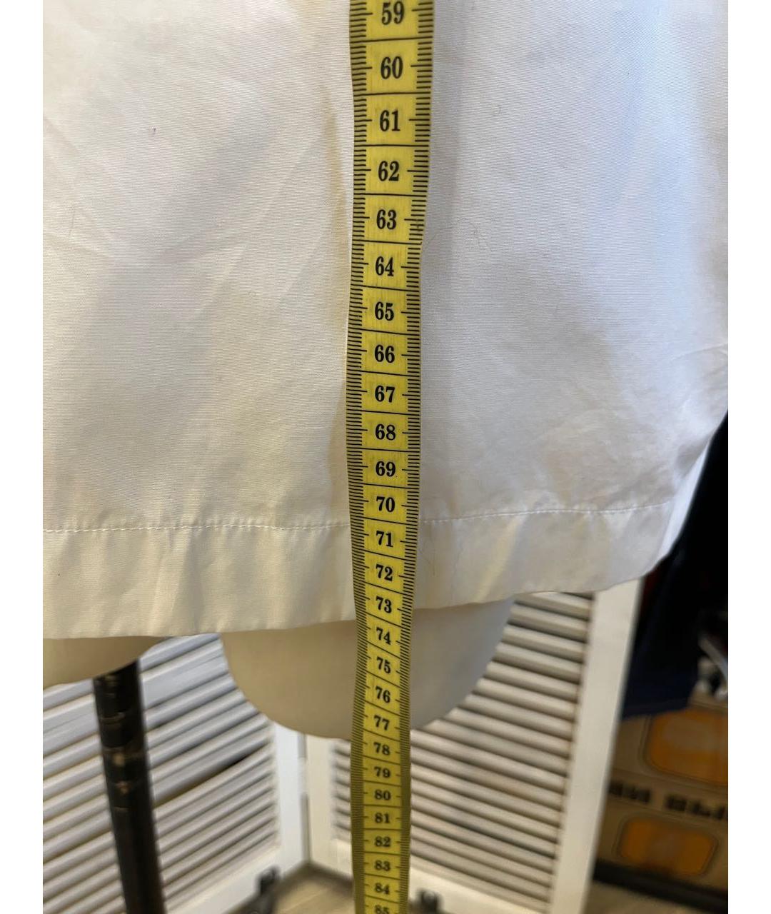 SPORTMAX Белая хлопковая блузы, фото 6