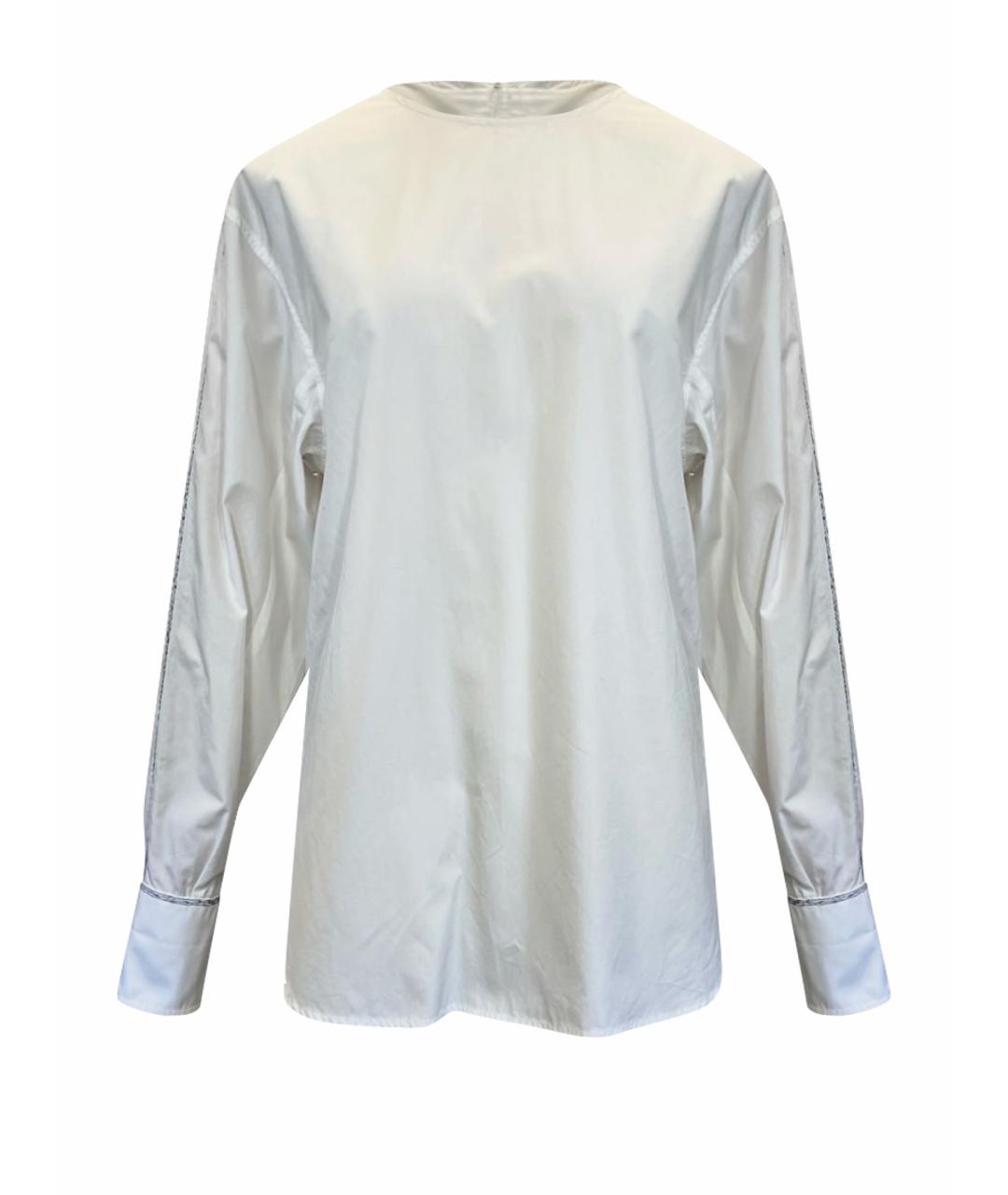 SPORTMAX Белая хлопковая блузы, фото 1