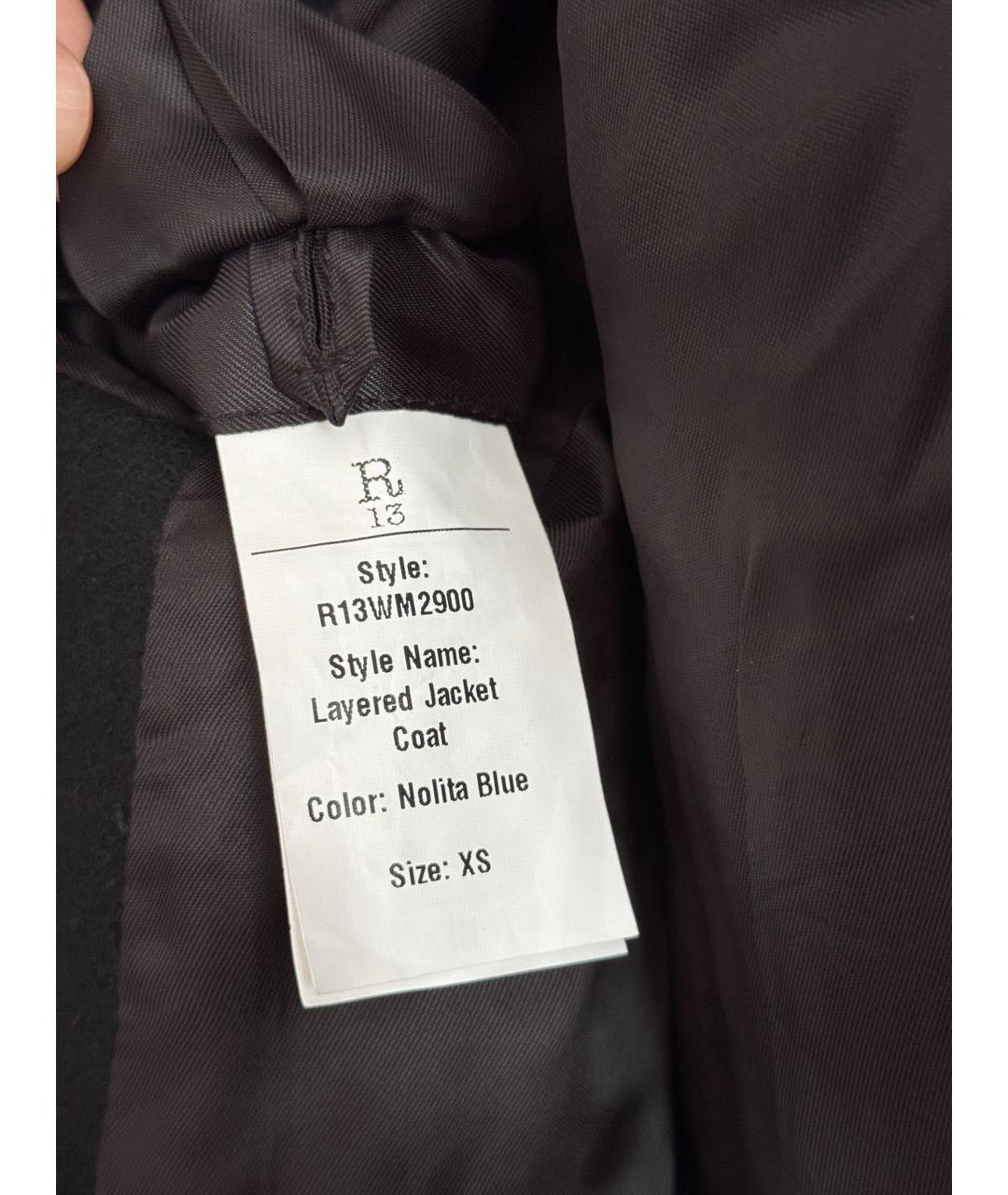 R13 Черная куртка, фото 8