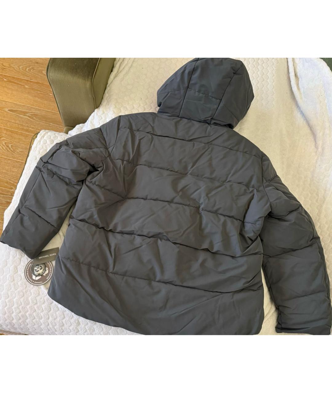 MICHAEL MICHAEL KORS Серая полиэстеровая куртка, фото 2