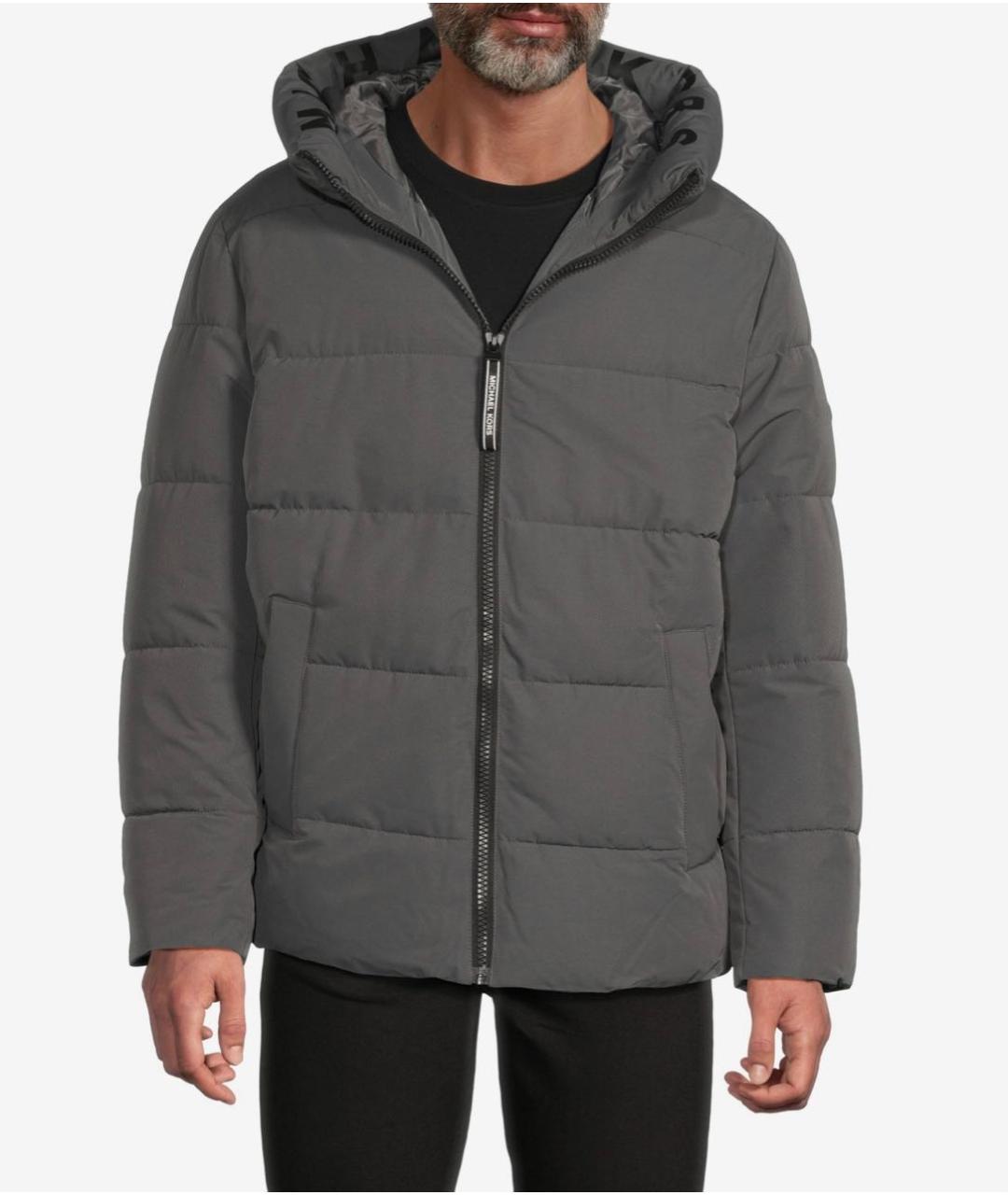 MICHAEL MICHAEL KORS Серая полиэстеровая куртка, фото 5