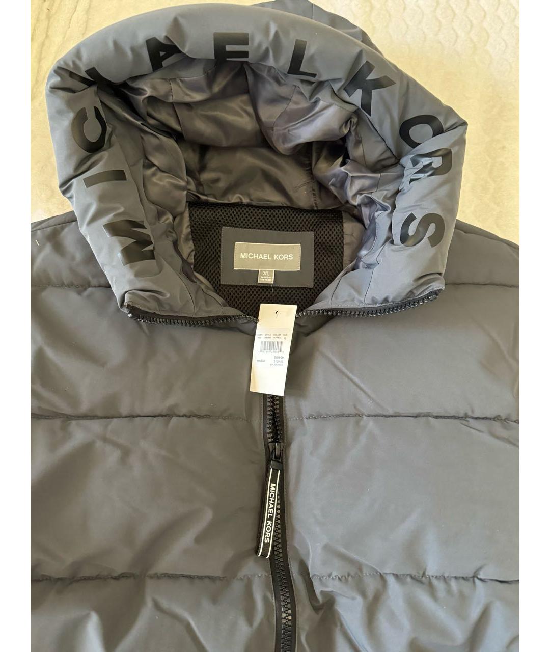 MICHAEL MICHAEL KORS Серая полиэстеровая куртка, фото 3