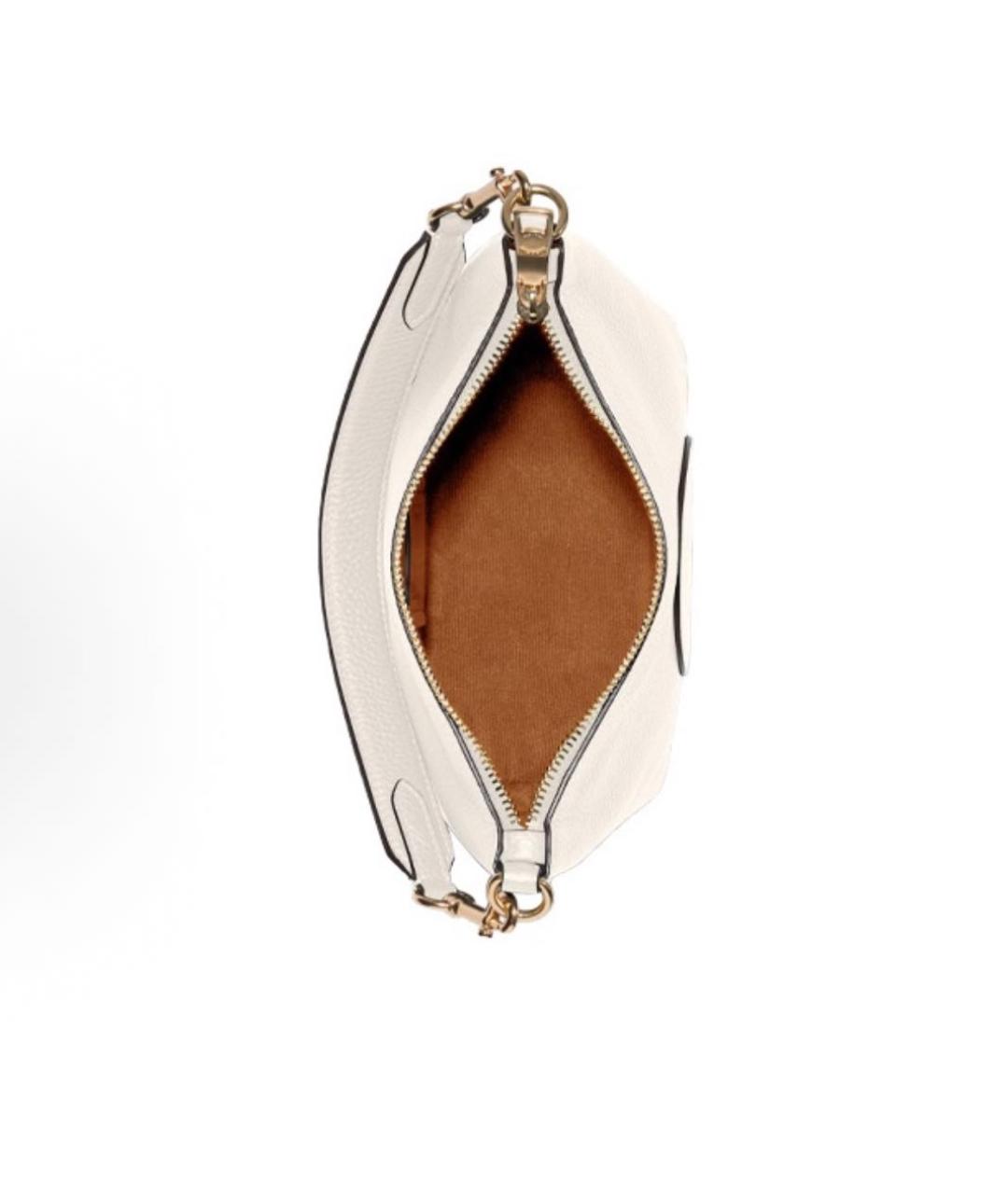 COACH Белая кожаная сумка через плечо, фото 3