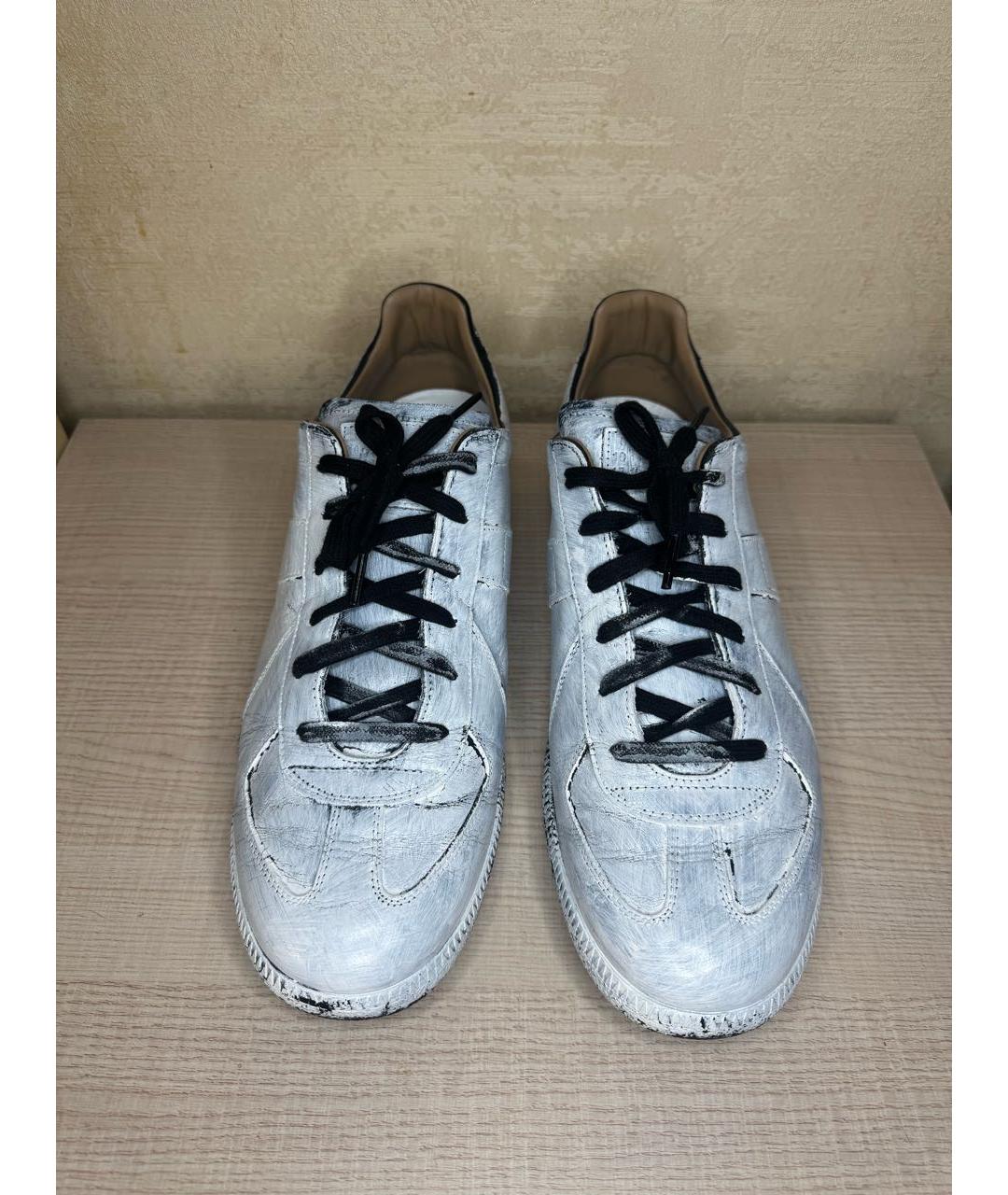 MAISON MARGIELA Белые низкие кроссовки / кеды, фото 2