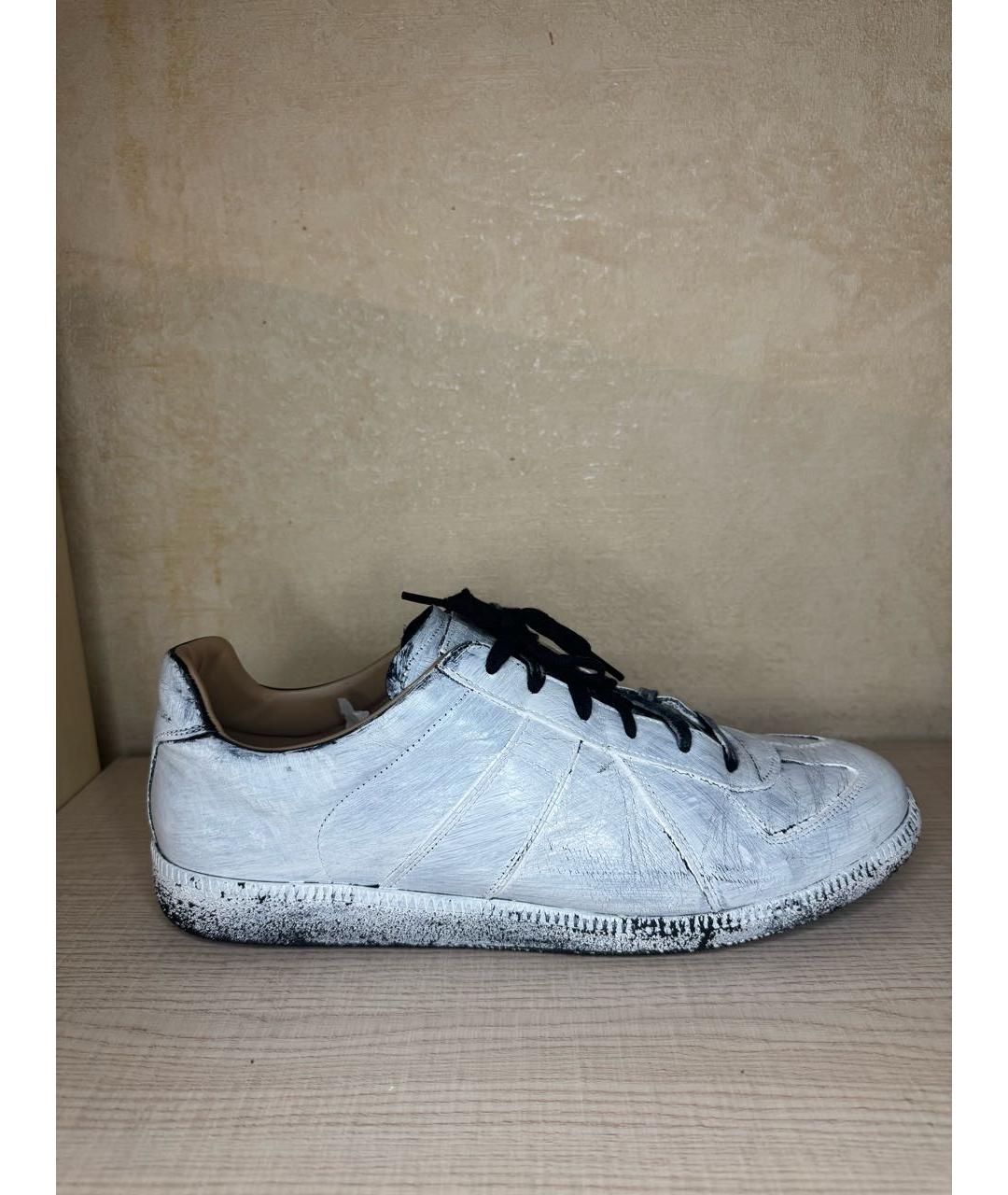 MAISON MARGIELA Белые низкие кроссовки / кеды, фото 5