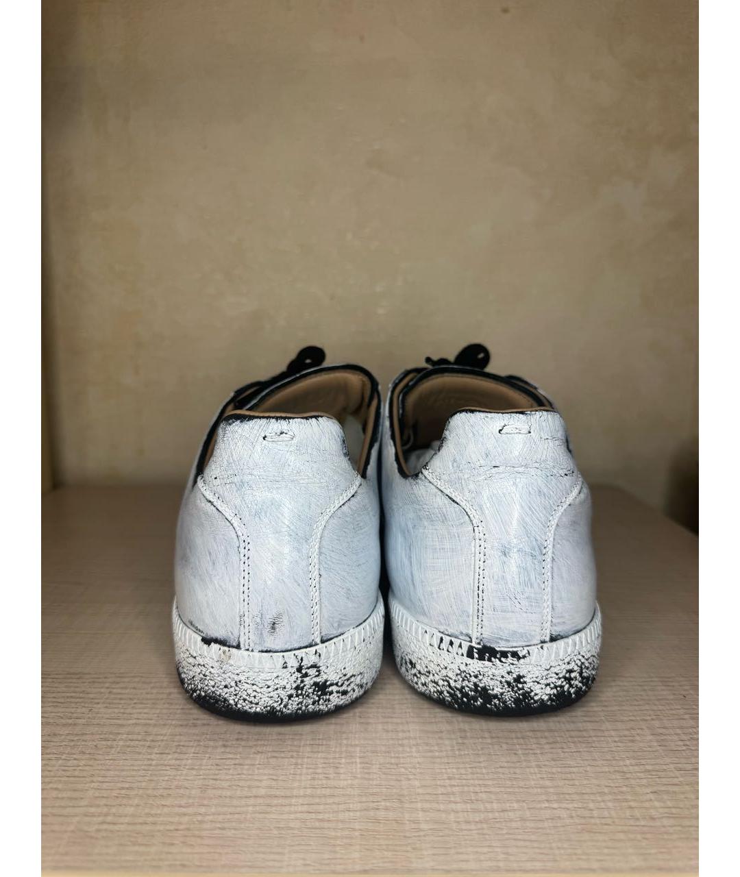 MAISON MARGIELA Белые низкие кроссовки / кеды, фото 4