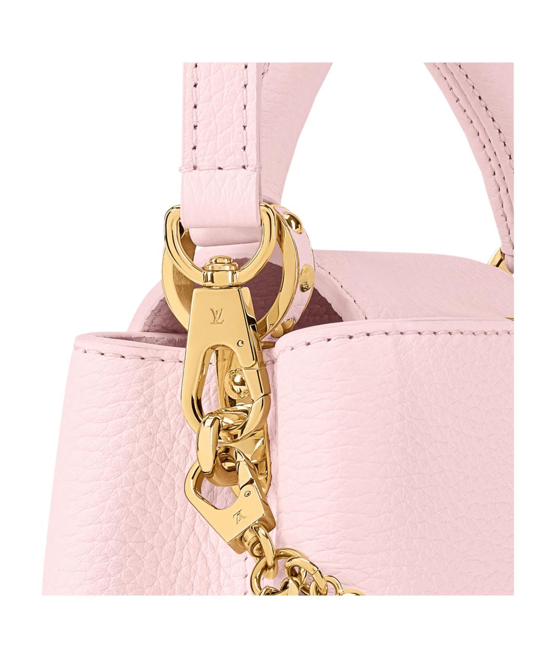 LOUIS VUITTON Розовая кожаная сумка через плечо, фото 5