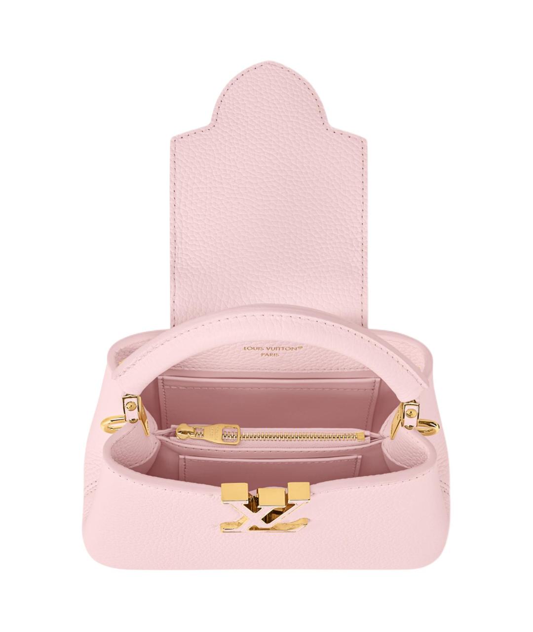 LOUIS VUITTON Розовая кожаная сумка через плечо, фото 4