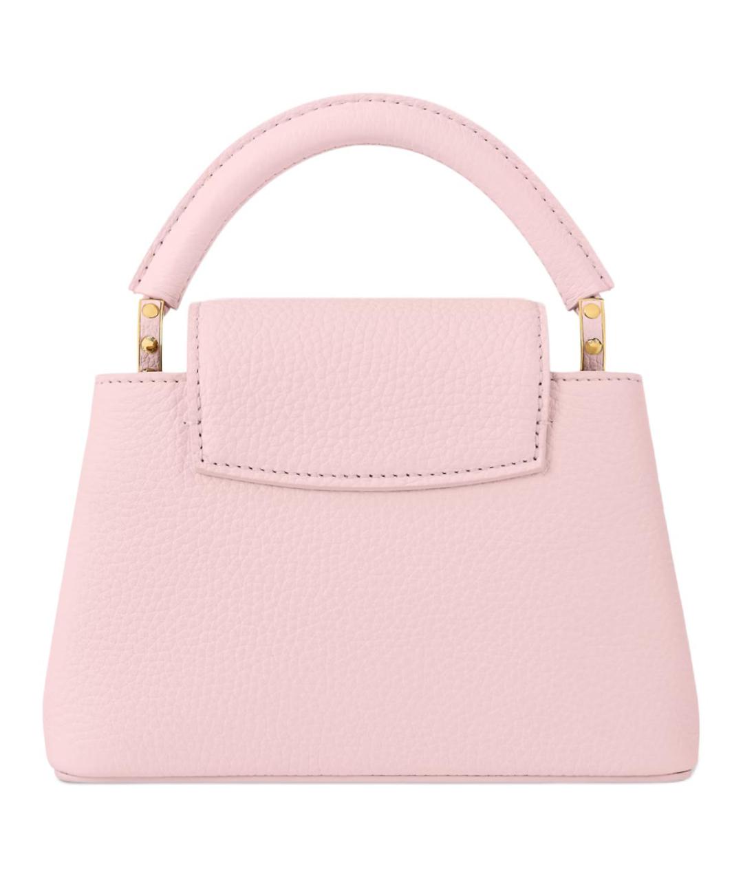 LOUIS VUITTON Розовая кожаная сумка через плечо, фото 3