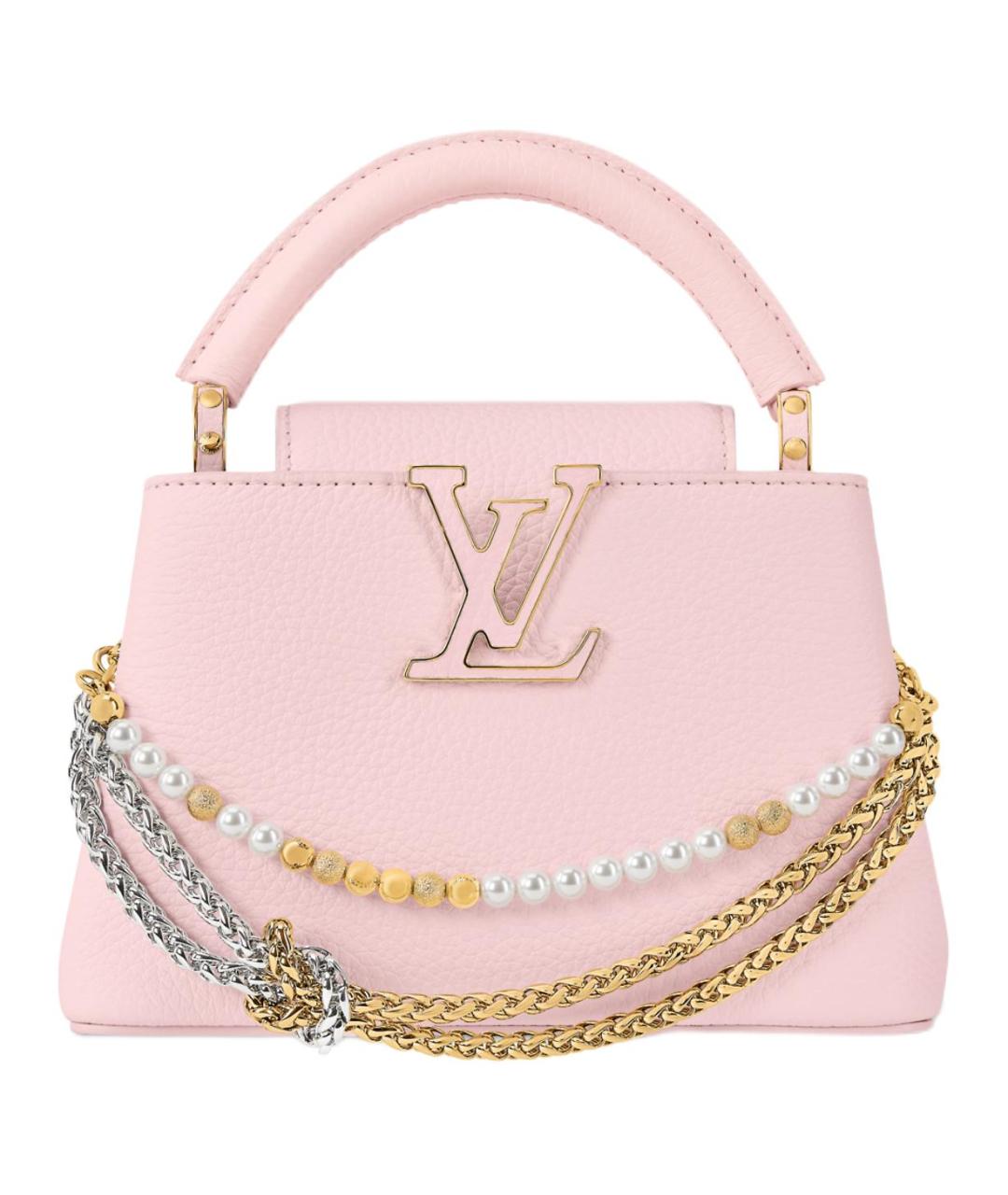 LOUIS VUITTON Розовая кожаная сумка через плечо, фото 1