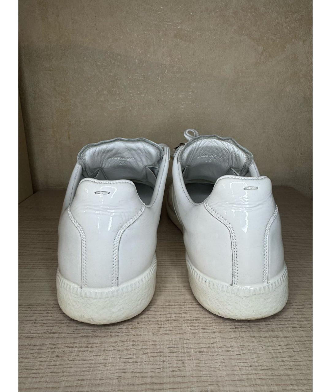 MAISON MARGIELA Белые низкие кроссовки / кеды, фото 4