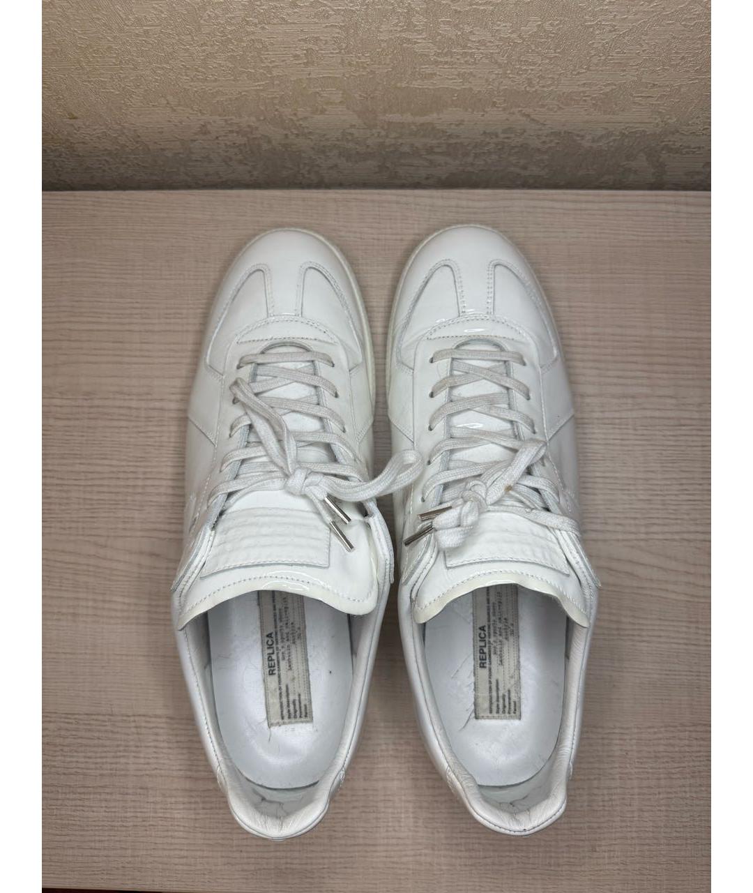 MAISON MARGIELA Белые низкие кроссовки / кеды, фото 3