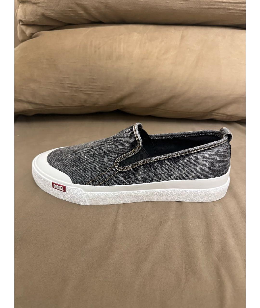 DIESEL Серые низкие кроссовки / кеды, фото 4