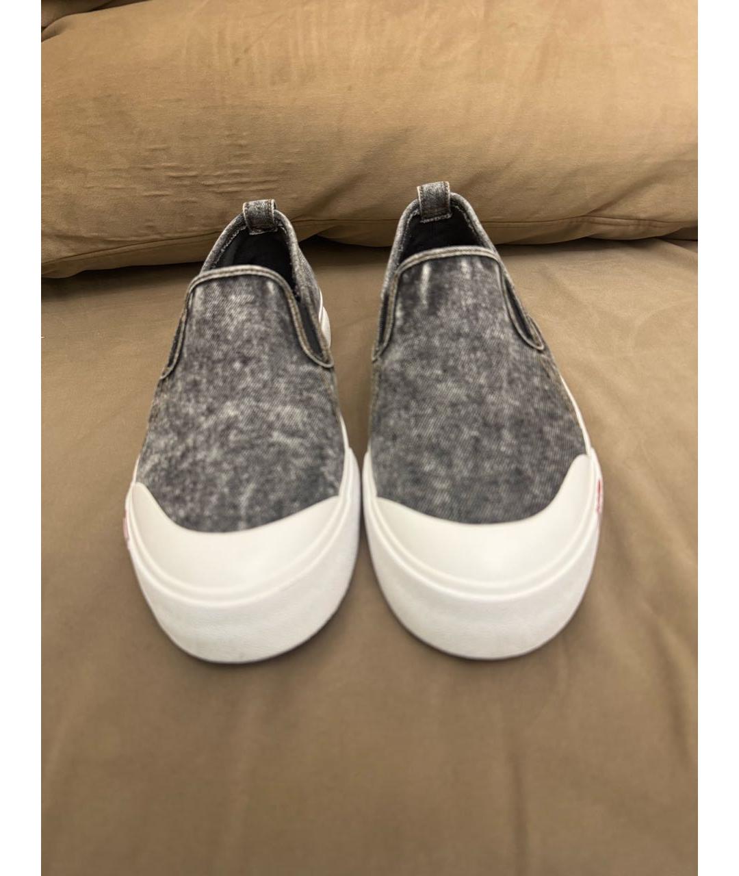 DIESEL Серые низкие кроссовки / кеды, фото 3