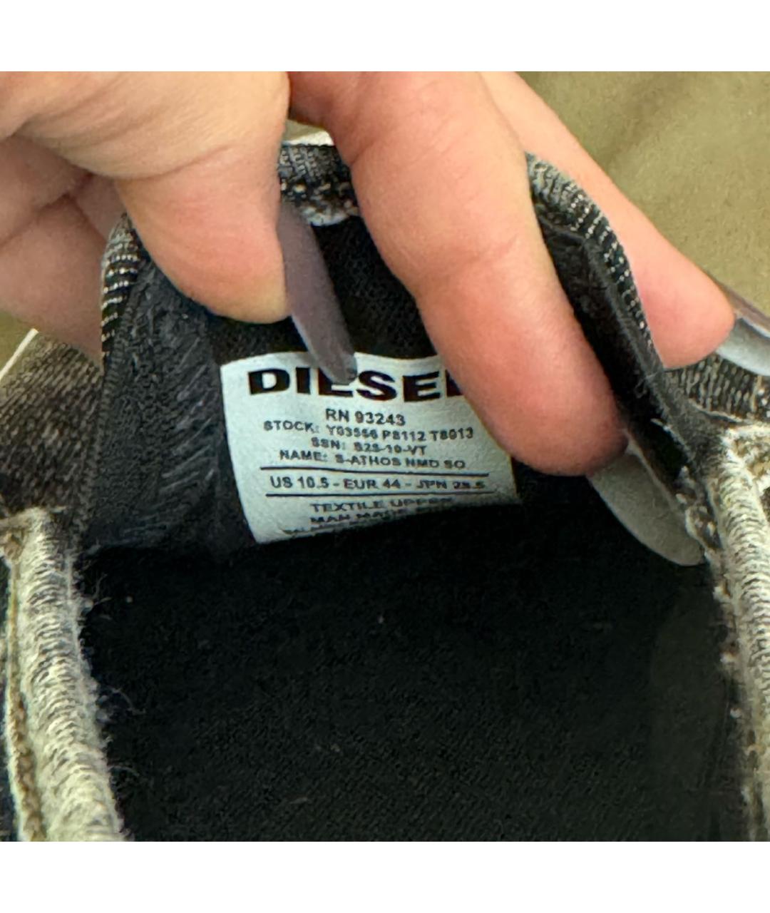 DIESEL Серые низкие кроссовки / кеды, фото 8