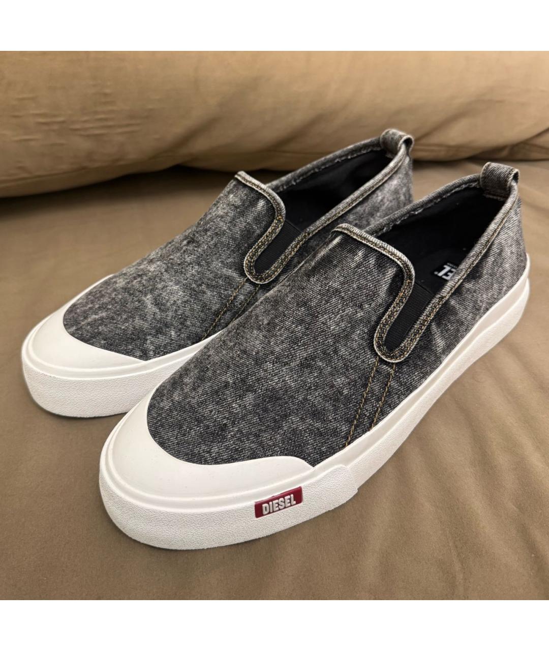 DIESEL Серые низкие кроссовки / кеды, фото 2
