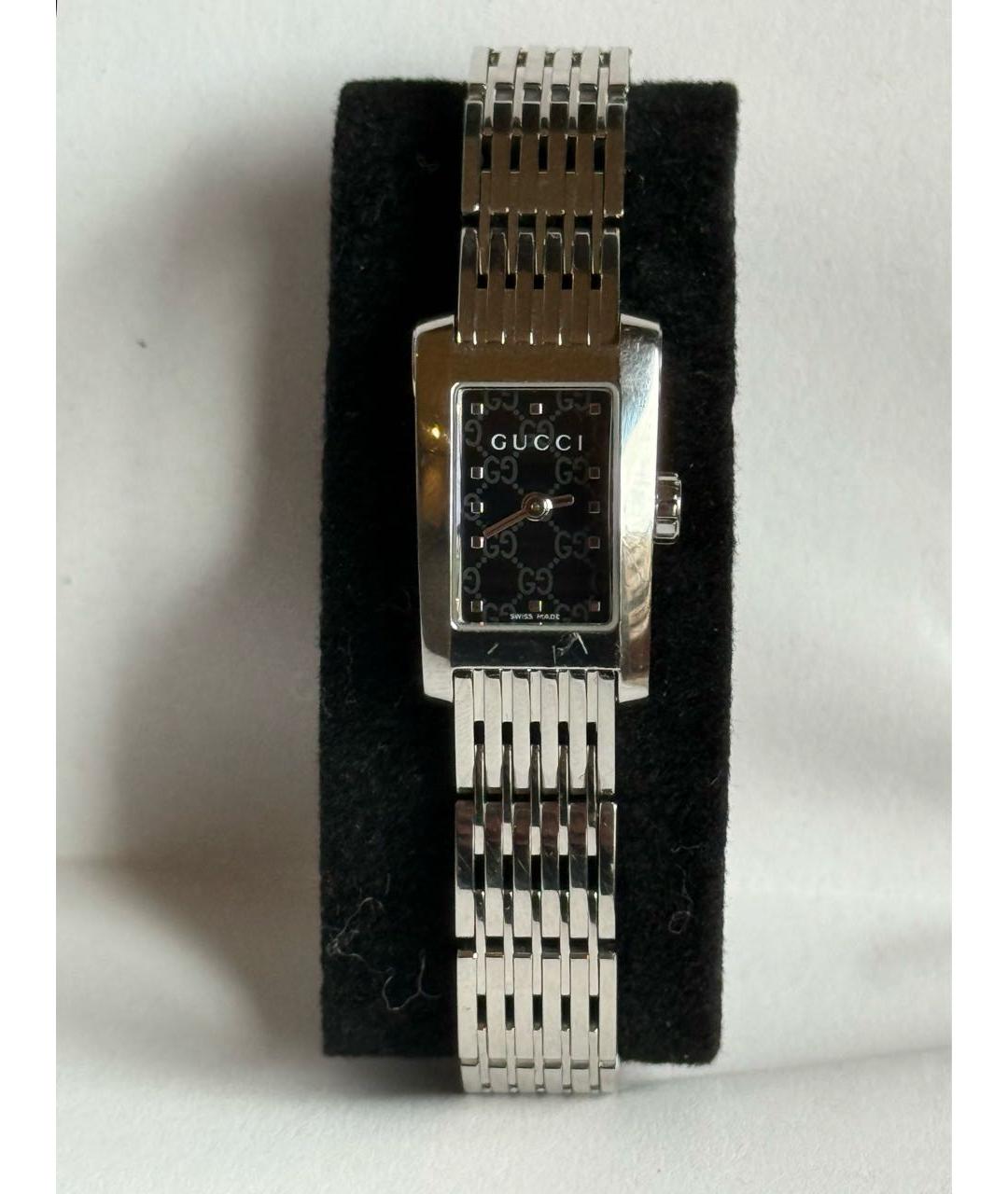 GUCCI Черные стальные часы, фото 8