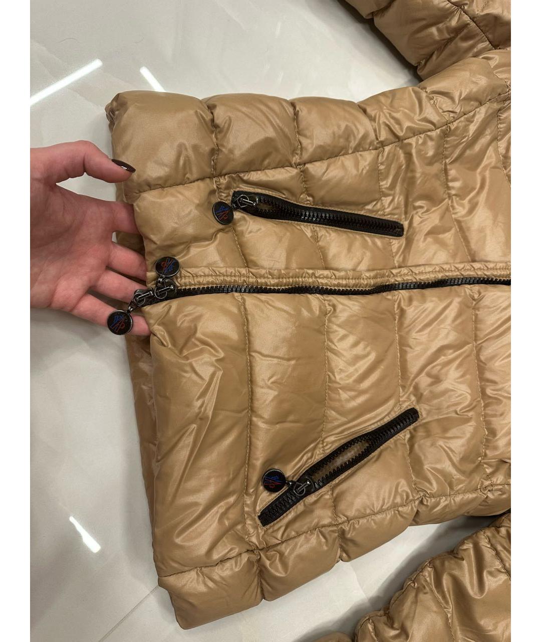 MONCLER Бежевая куртка, фото 4