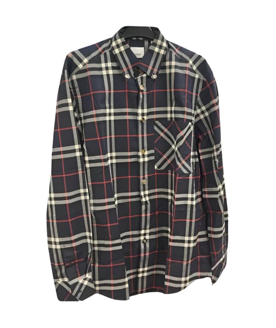 BURBERRY Темно-синяя классическая рубашка, фото 2