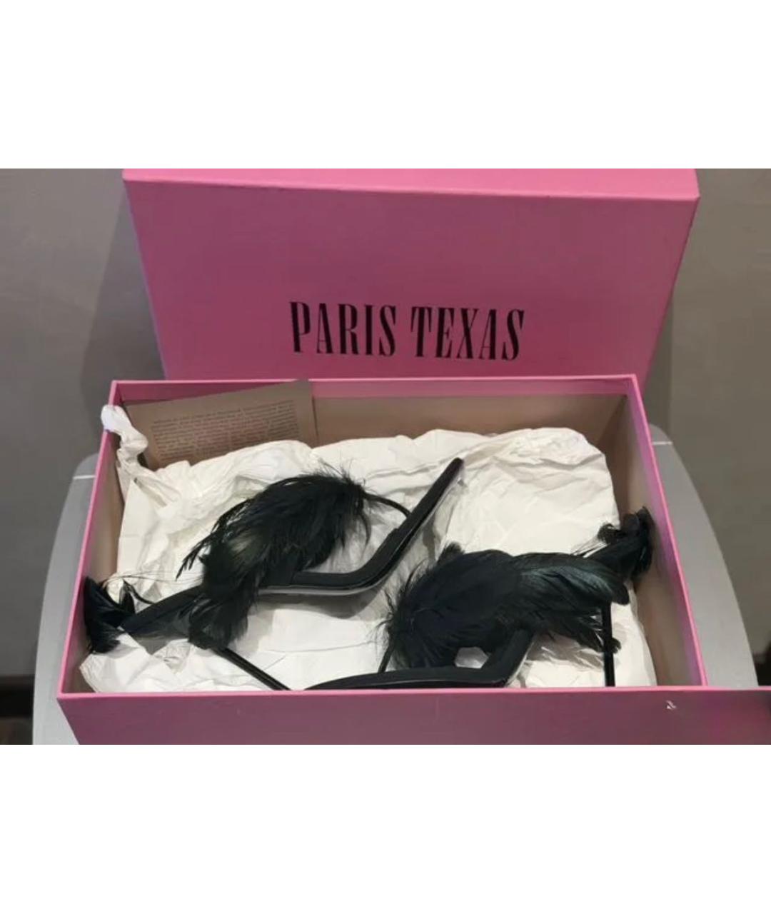 PARIS TEXAS Черные текстильные мюли, фото 4