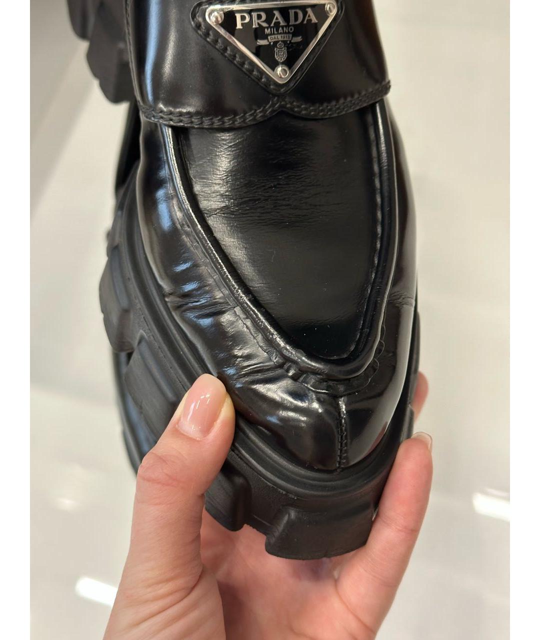 PRADA Черные лоферы, фото 6