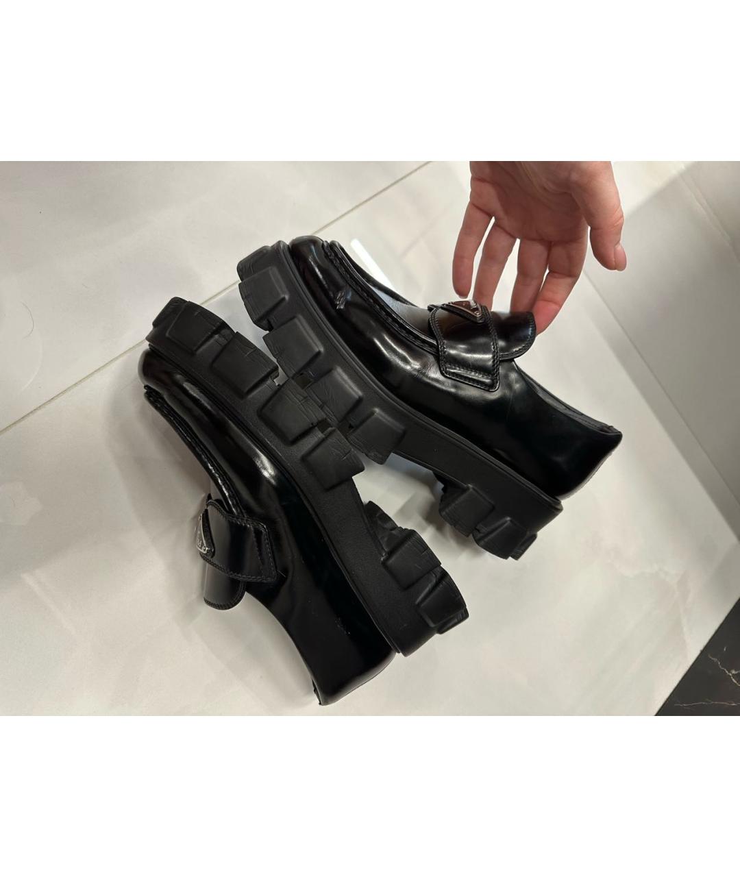 PRADA Черные лоферы, фото 5