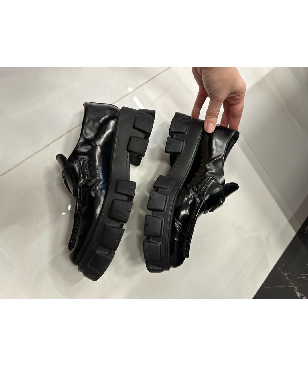 PRADA Черные лоферы, фото 9